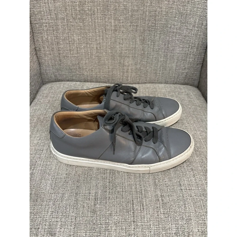 Greats Men's Royale Leather Sneakers Gray‎ Size 10.5